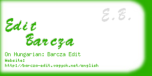 edit barcza business card